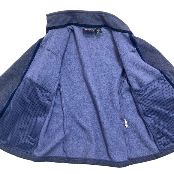 Vintage Patagonia Women’s Small Synchilla Polar Basin Jacket Full Zip Lavender - Picture 4 of 9